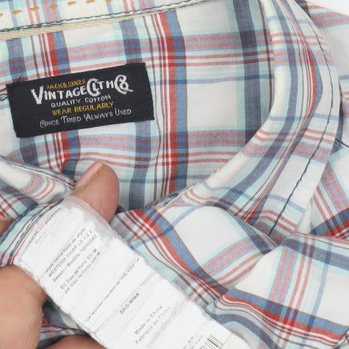 Jack & Jones Men's Multicoloured Plaid Shirt - Size L