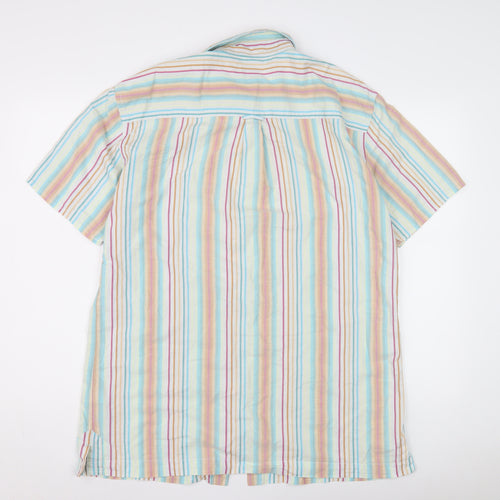 Guise Men’s XL Multicoloured Striped Cotton Shirt