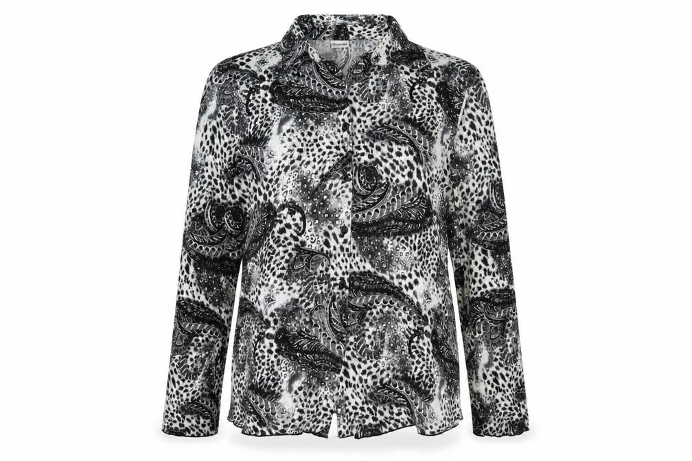 Front view of Damart Women's Multicoloured Paisley Blouse, size 12