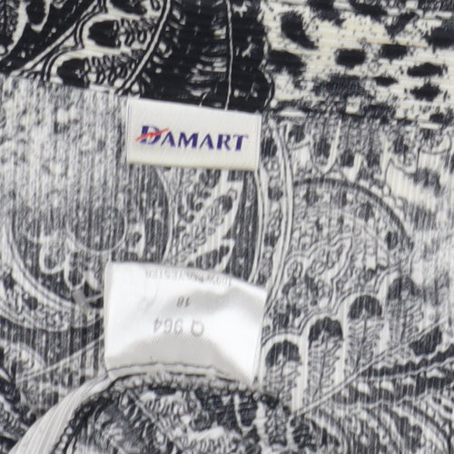 Damart Women's Multicoloured Paisley Blouse Size 12