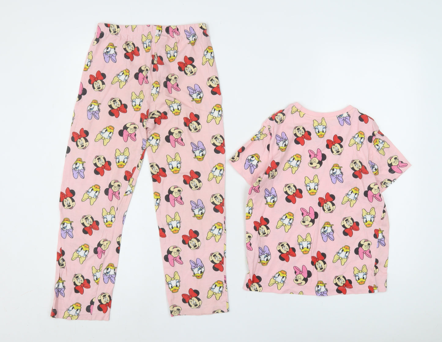Disney Girls Pink Pyjama Set, Mickey & Friends, 6-7 Years