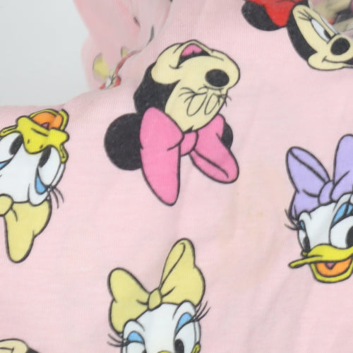 Disney Girls Pink Pyjama Set, Mickey & Friends, 6-7 Years