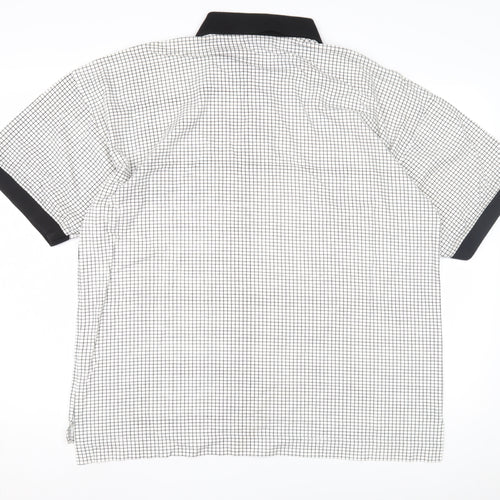 Donnay Men's XL Black Check Polo Shirt