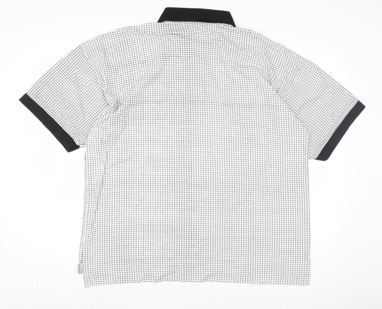 Donnay Men's XL Black Check Polo Shirt
