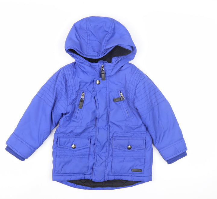 RJR.John Rocha Boys Blue Hooded Jacket 2-3 Years