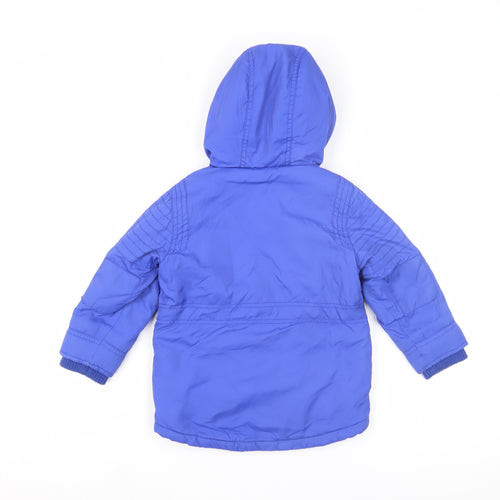 RJR.John Rocha Boys Blue Hooded Jacket 2-3 Years
