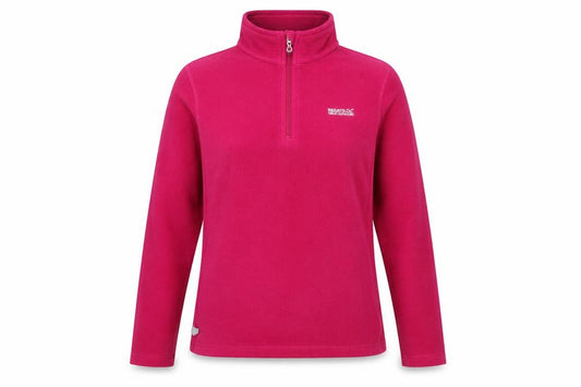 Front view of Regatta Women's Red Pullover Fleece Sweatshirt, size 12
