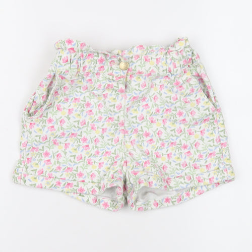 Tape à l'Oeil Girls' Multicoloured Floral Paperbag Shorts, 9Y