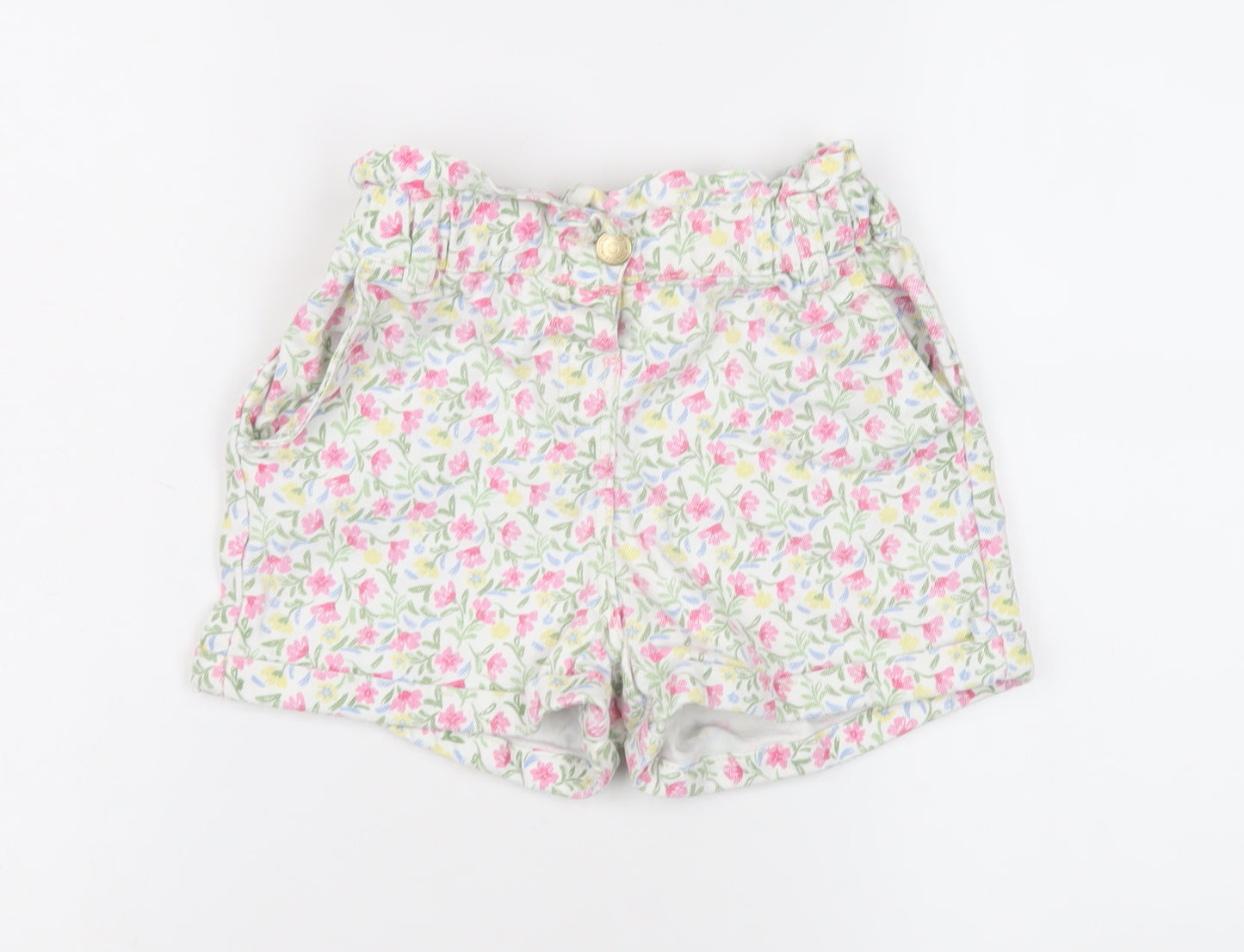 Tape à l'Oeil Girls' Multicoloured Floral Paperbag Shorts, 9Y
