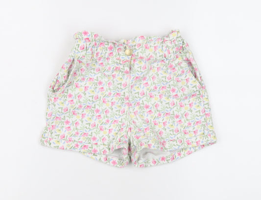 Tape à l'Oeil Girls' Multicoloured Floral Paperbag Shorts, 9Y