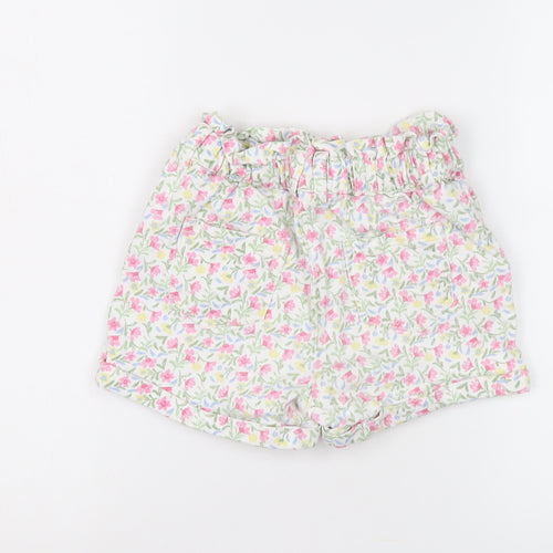 Tape à l'Oeil Girls' Multicoloured Floral Paperbag Shorts, 9Y