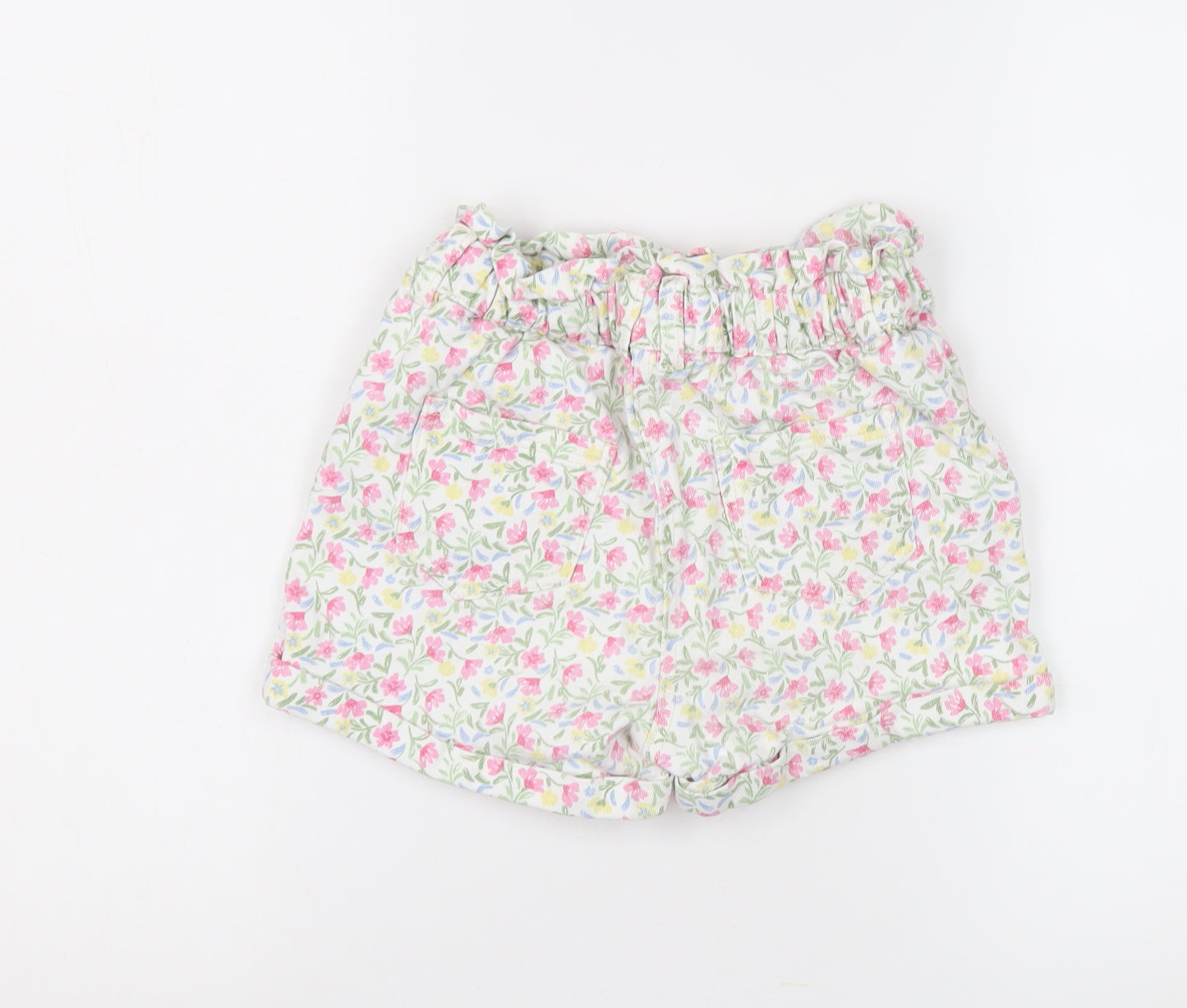 Tape à l'Oeil Girls' Multicoloured Floral Paperbag Shorts, 9Y