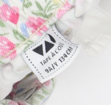 Tape à l'Oeil Girls' Multicoloured Floral Paperbag Shorts, 9Y