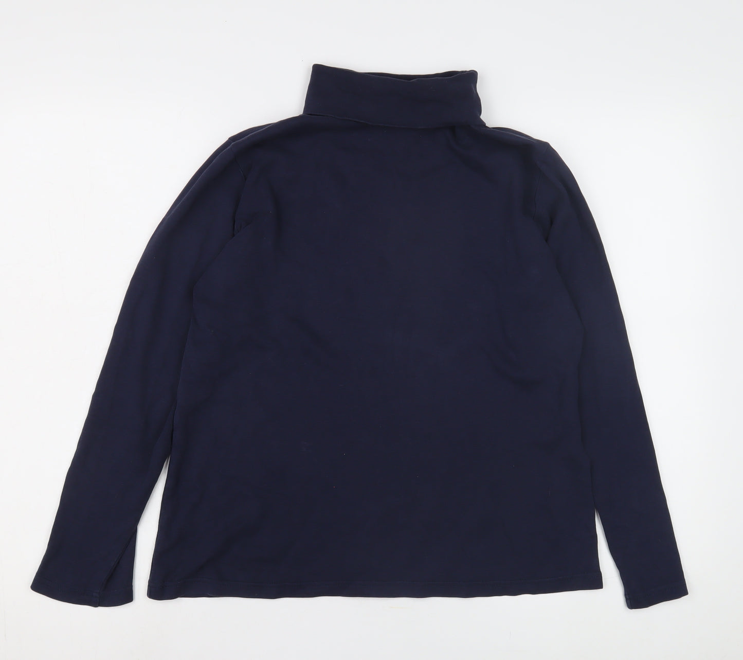 ISLE Essentials Women's Blue Roll Neck Top, Size 14