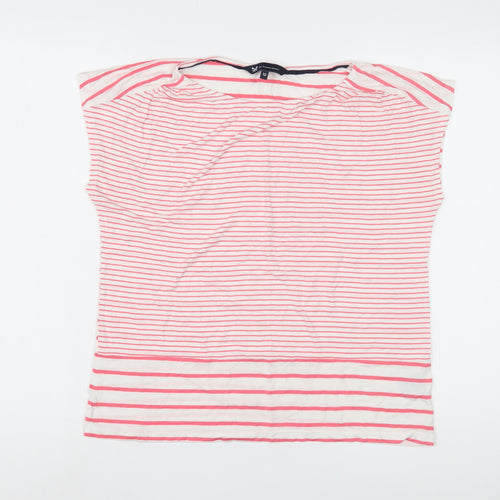 Crew Clothing Company Women's Multicoloured Striped Top Size 12