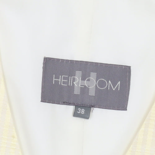 Heirloom Men's Ivory Check Waistcoat, Size 38