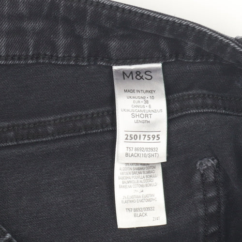 Marks and Spencer Black Women's Straight Jeans Size 10