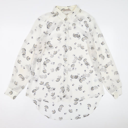 Limited Edition Women's Ivory Floral Button-Up Shirt