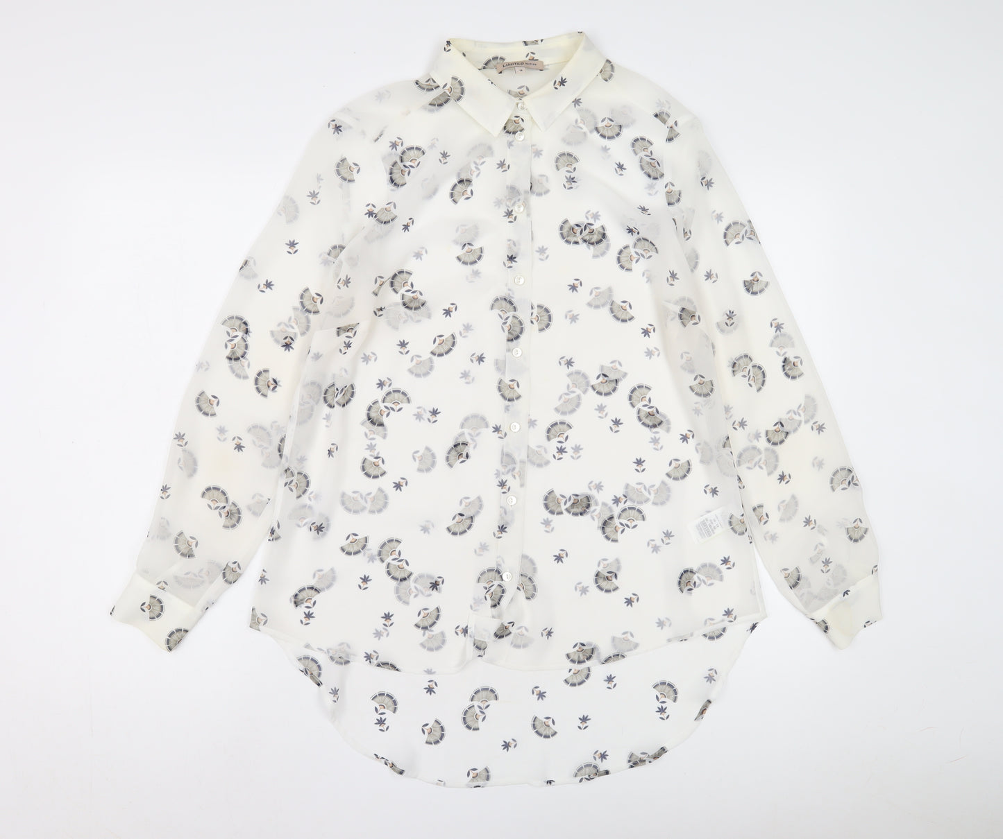Limited Edition Women's Ivory Floral Button-Up Shirt