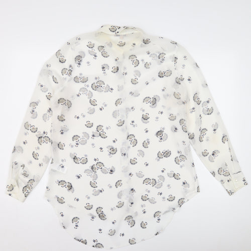 Limited Edition Women's Ivory Floral Button-Up Shirt