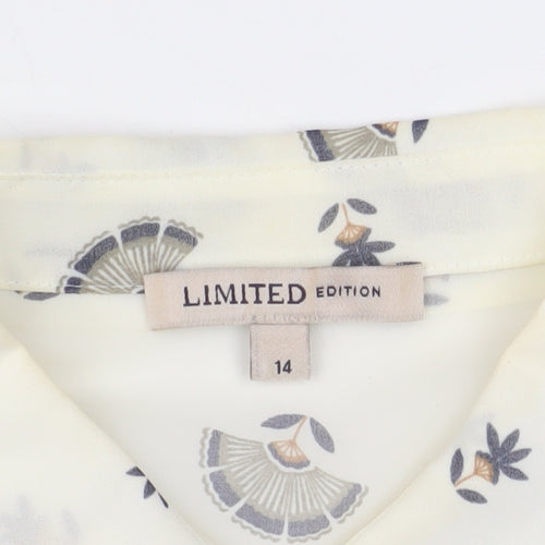 Limited Edition Women's Ivory Floral Button-Up Shirt