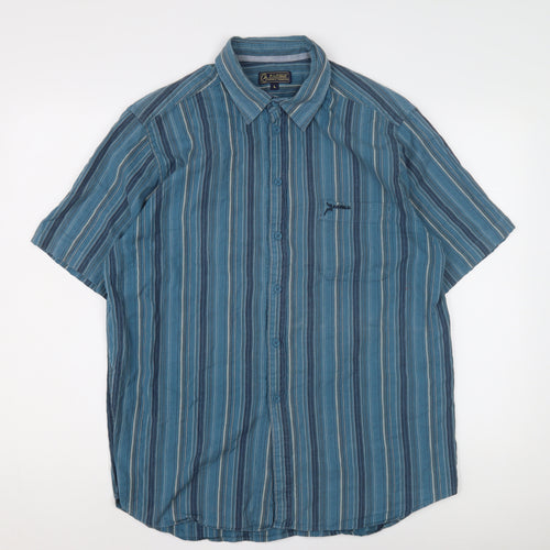 P.G. Field Men’s Blue Striped Shirt L - Casual Comfort