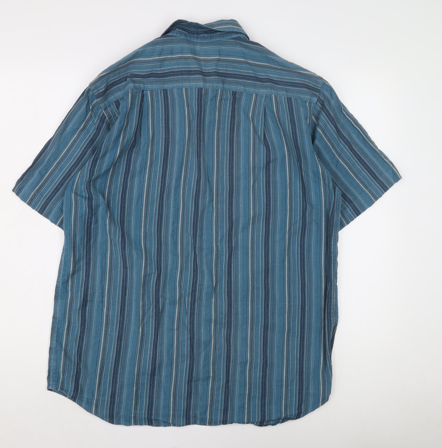 P.G. Field Men’s Blue Striped Shirt L - Casual Comfort