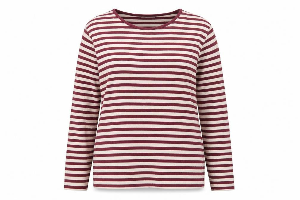 Front view of Cotswold Collections Women's Multicoloured Striped T-Shirt L