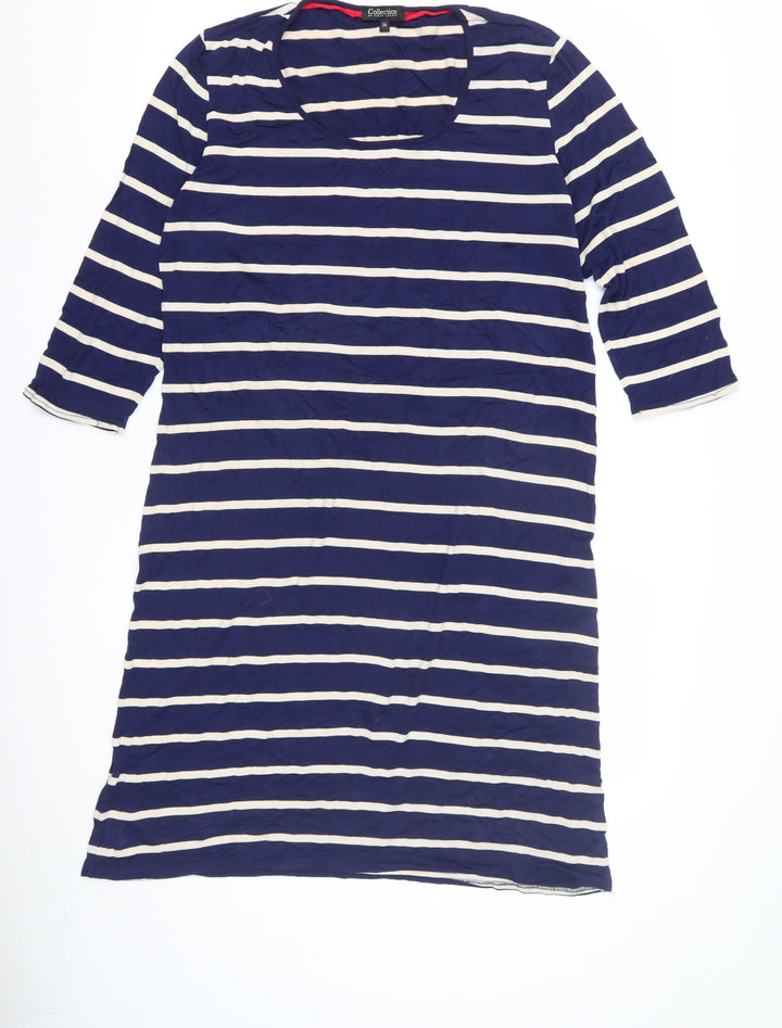 Collection by First Avenue Women's Blue T-Shirt Dress Size 16