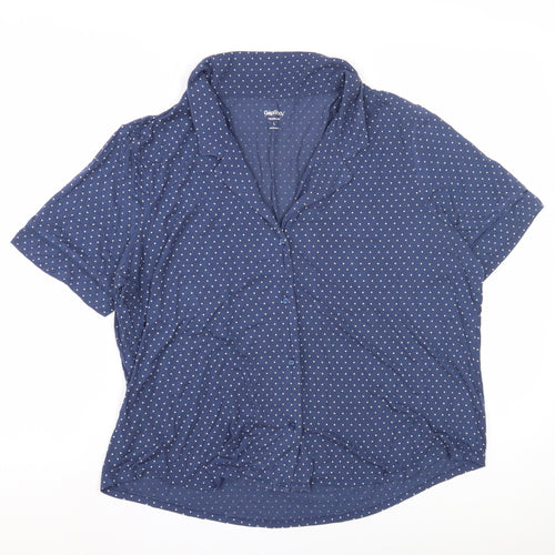 GapBody Women's Blue Polka Dot Pyjama Top L