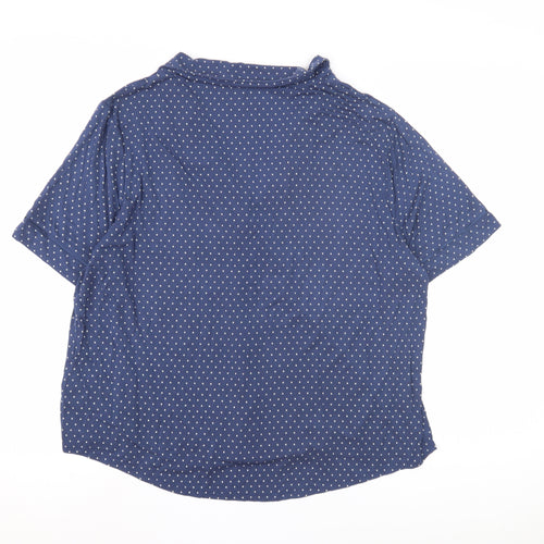 GapBody Women's Blue Polka Dot Pyjama Top L