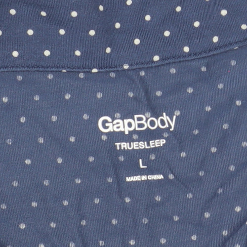 GapBody Women's Blue Polka Dot Pyjama Top L