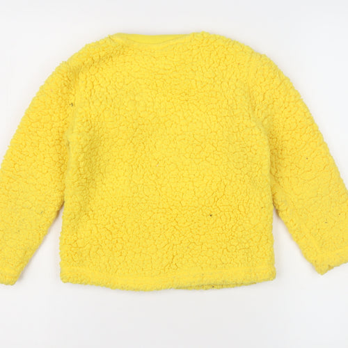 Minions Girls Yellow Fleece Pullover Sweatshirt 5-6 Years