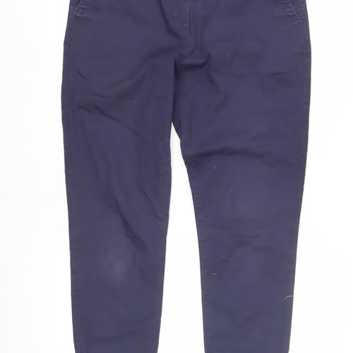 Next Women's Blue Cropped Trousers Size 11R Casual Work