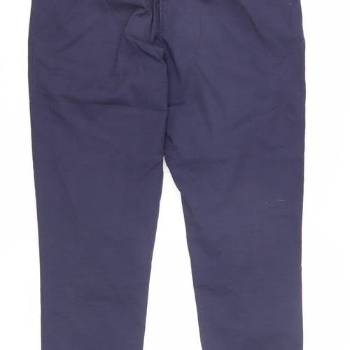 Next Women's Blue Cropped Trousers Size 11R Casual Work