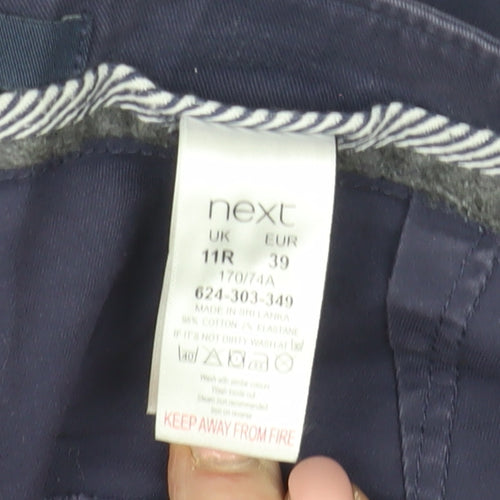 Next Women's Blue Cropped Trousers Size 11R Casual Work