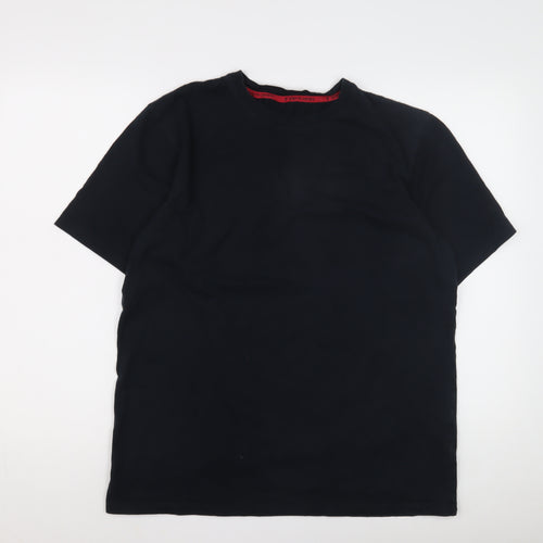 Pierre Cardin Men's Black L T-Shirt, Crew Neck