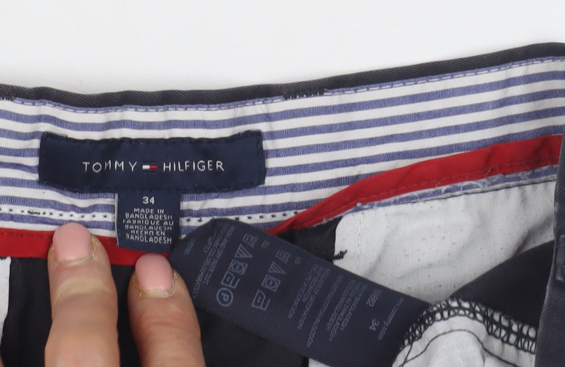 Tommy Hilfiger Men's Black Chino Shorts Size 34