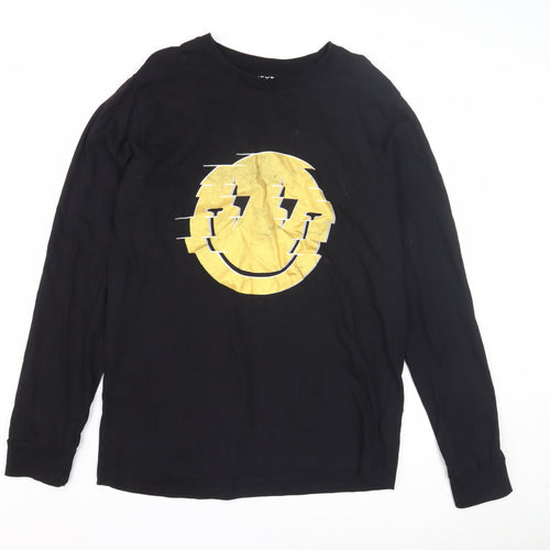 Next Girls Black Graphic Long Sleeve T-Shirt, 16 Years
