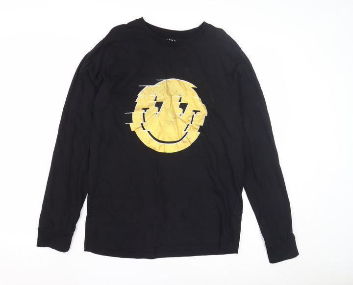 Next Girls Black Graphic Long Sleeve T-Shirt, 16 Years