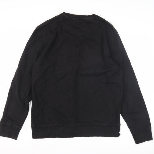Next Men's Black Graphic Print Sweatshirt L