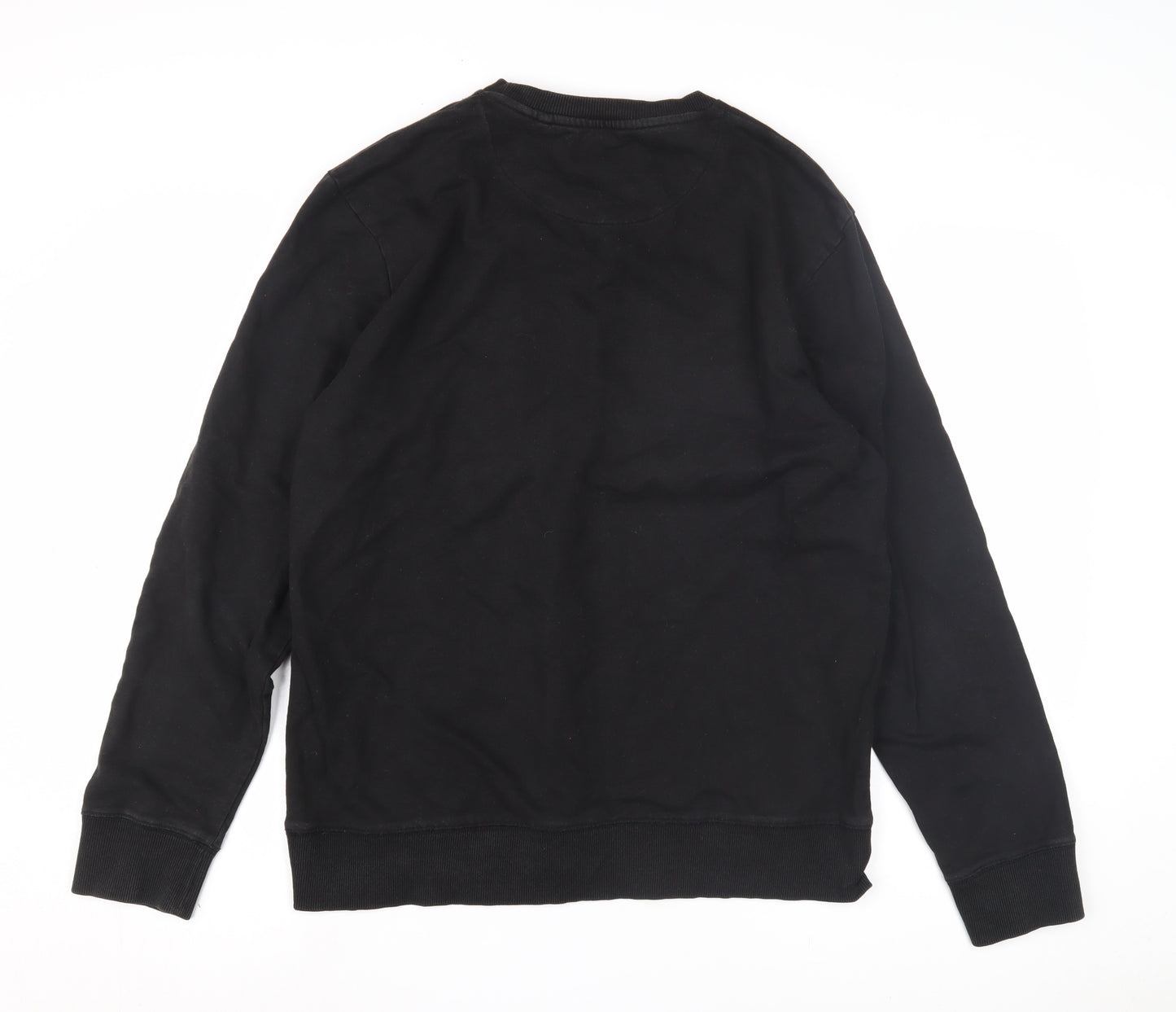 Next Men's Black Graphic Print Sweatshirt L