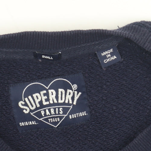 Superdry Women's Blue Pullover Sweatshirt S