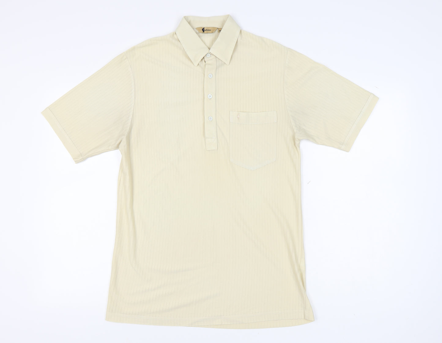 Gabicci Men's Beige Polo Shirt M - Summer Casual Fashion