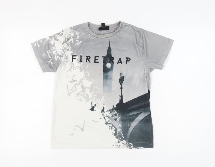 Firetrap Boys Grey Graphic Short Sleeve T-Shirt 11-12 Years