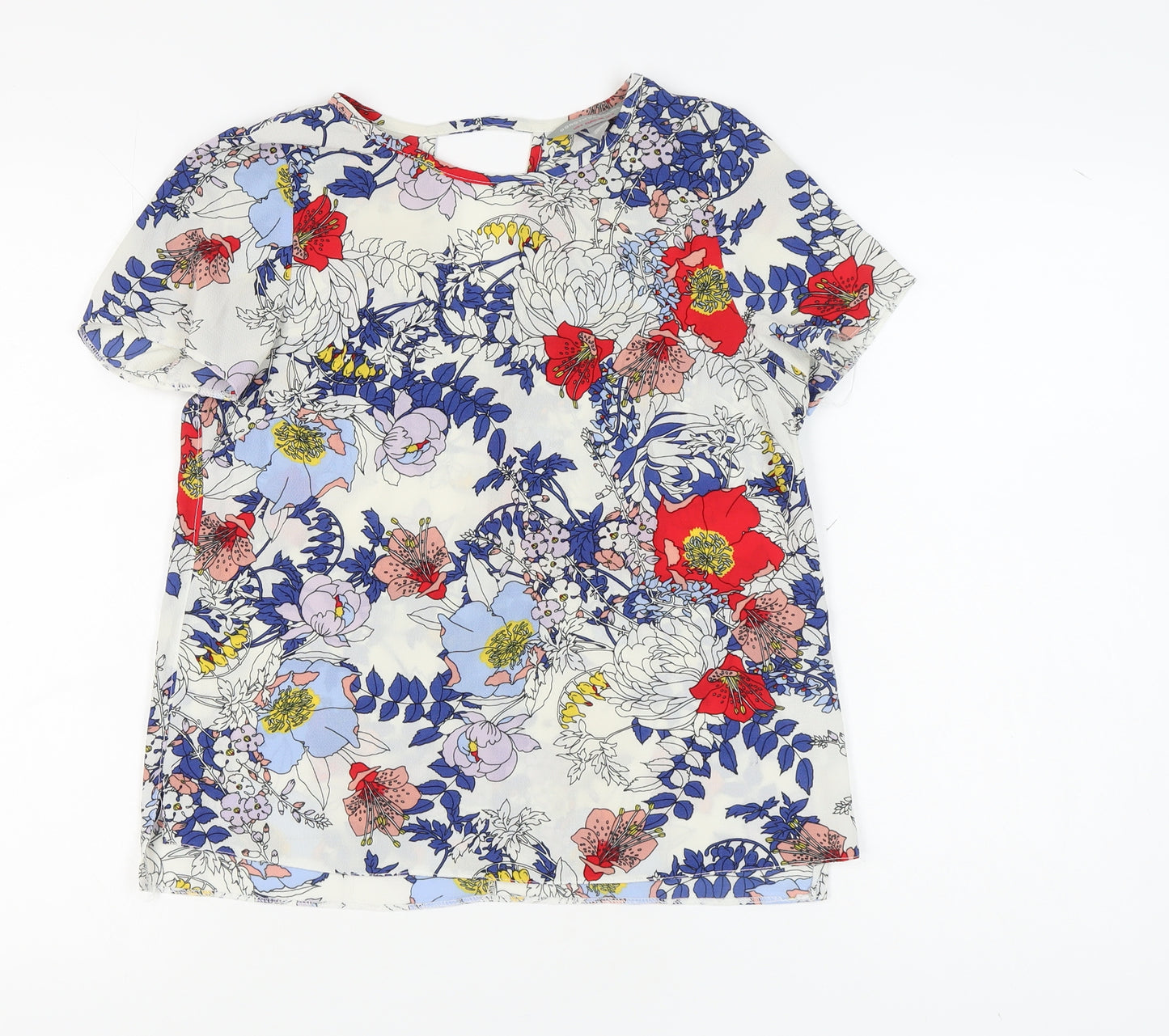 Dorothy Perkins Women's Multicoloured Floral T-Shirt Size 4