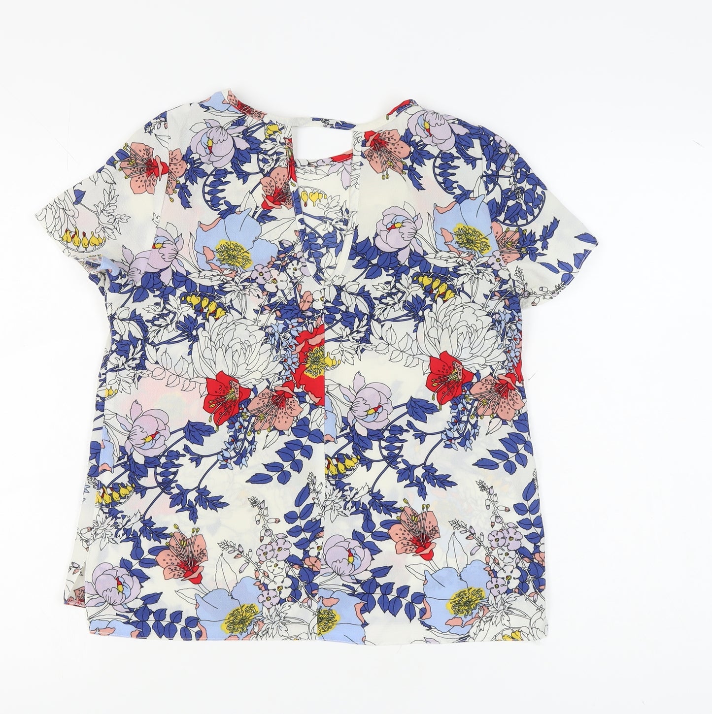 Dorothy Perkins Women's Multicoloured Floral T-Shirt Size 4