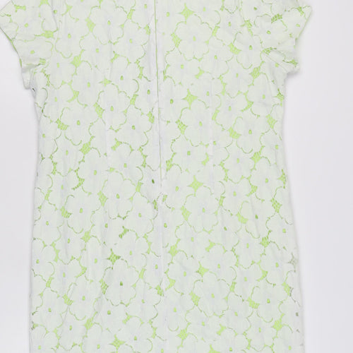Suzannegrae Women's Green Floral Lace Dress Size 16