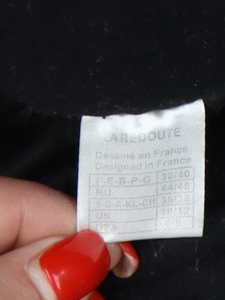 La Redoute Women's Black Motorcycle Coat Size 12