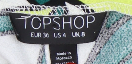 Topshop Women’s Multicoloured Floral Tank Top Size 8